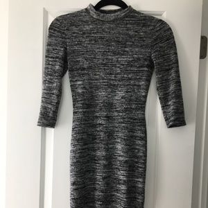 Lulus Mock Neck Bodycon Midi Dress